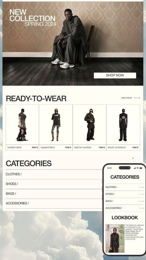 E-commerce prêt-à-porter