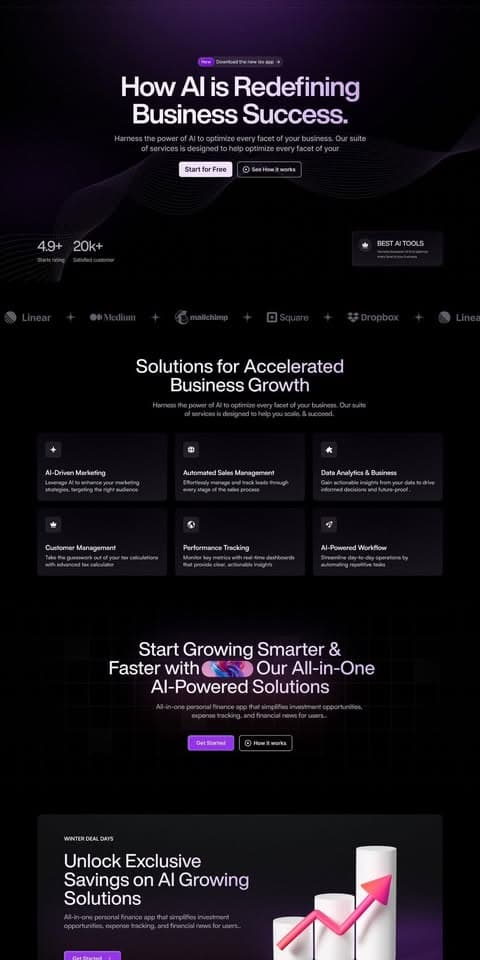 Plateforme SaaS IA pour entreprises